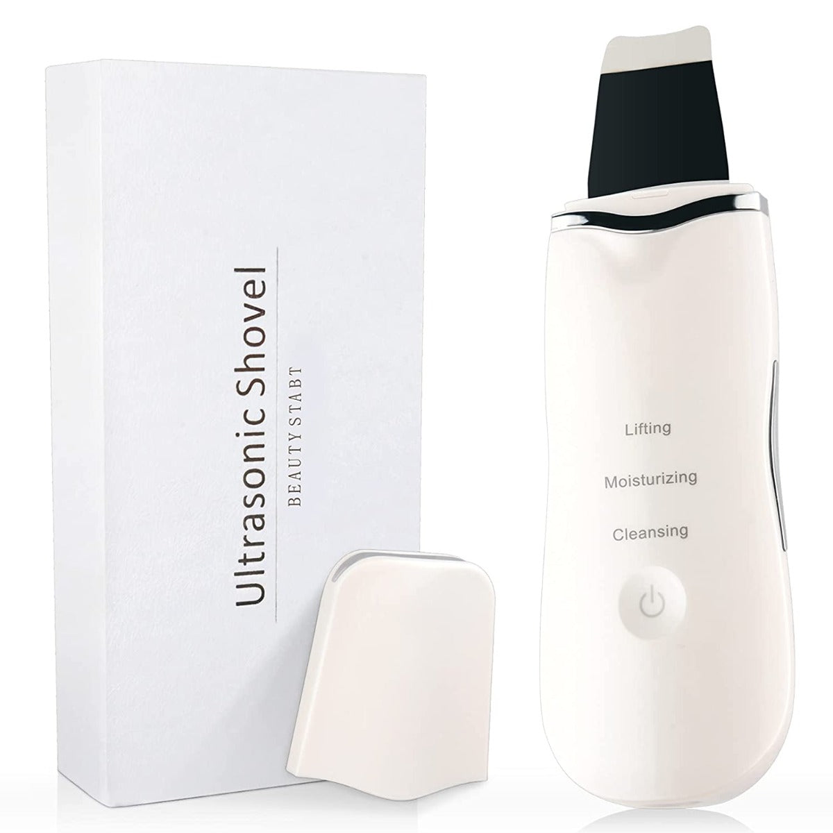 Spatola Sonic Skin Scrubber per pulizia del viso 3 funzioni Rimozione di punti neri Estrattore di brufoli Raschietto Detergente per pori